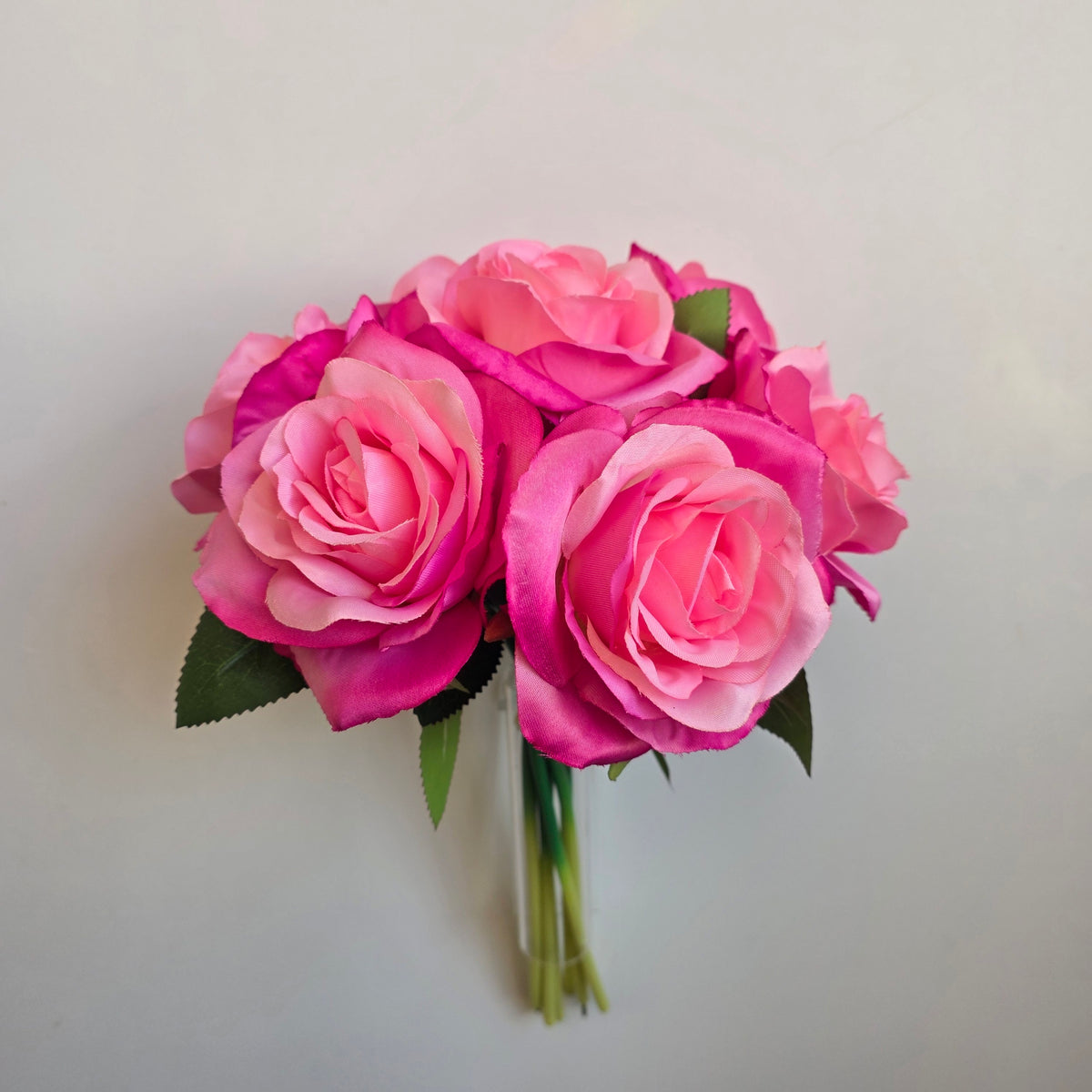 Artificial Rose Bundle – 7 Large Open Heads