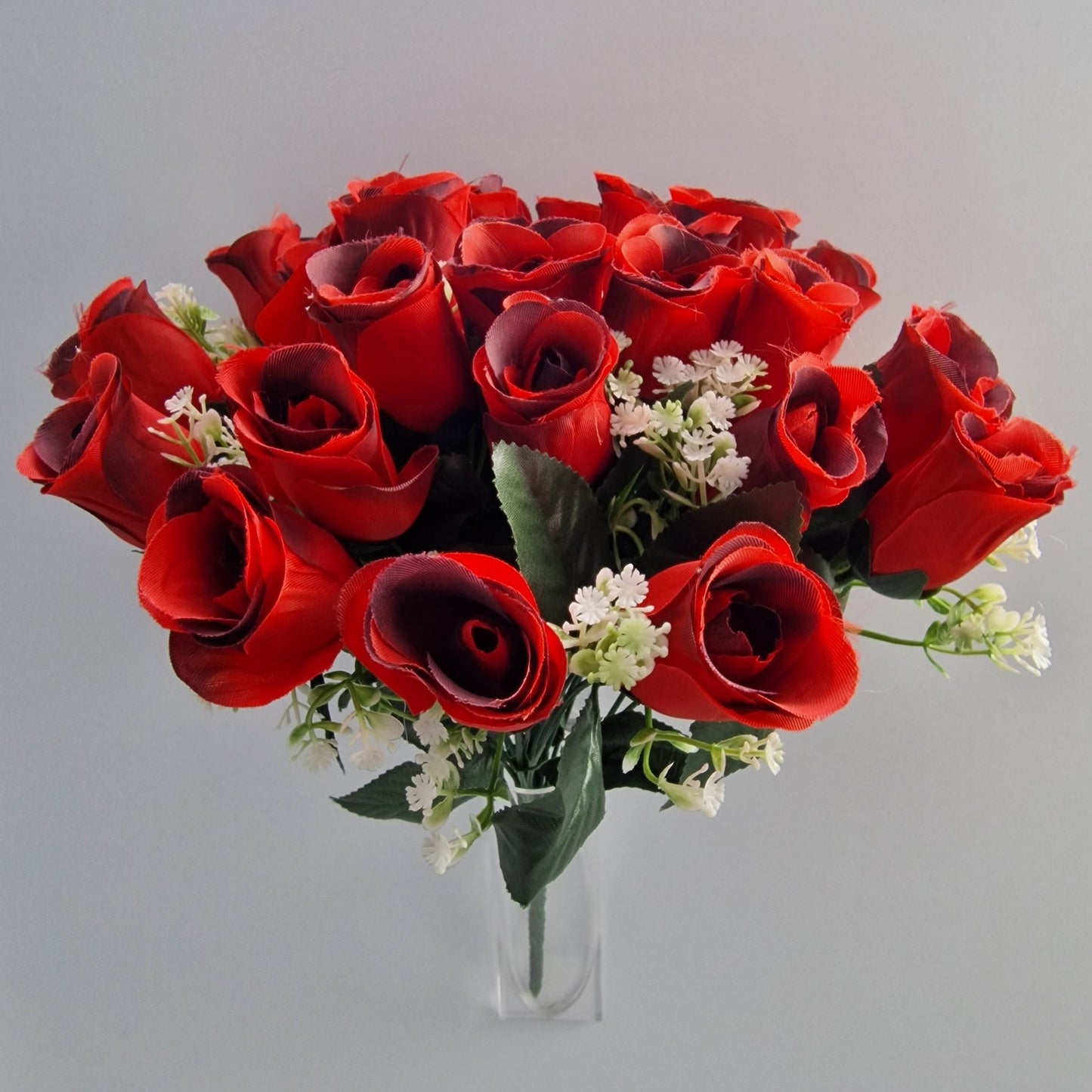 24 Head Large Rose Bouquet in Red - Amor Flowers