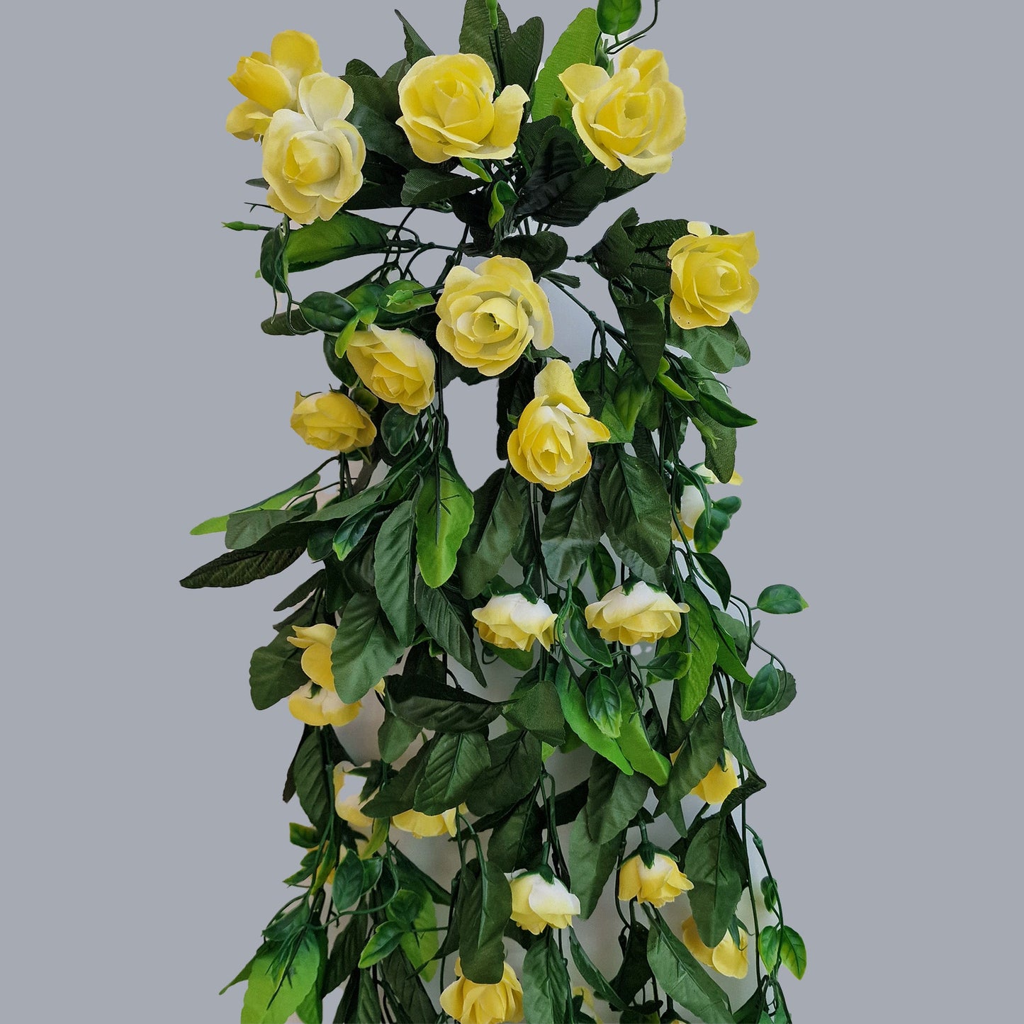 Beautiful Artificial Rose With Leaves -Pretty, Silk 80cm Trailing Rose - Amor Flowers