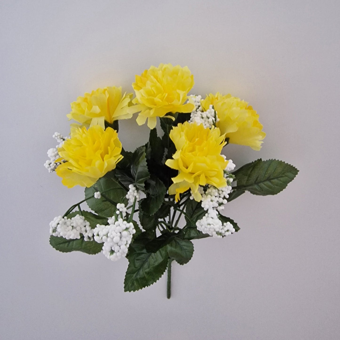 Mini Carnation Bush With Gyp 5 Head - Amor Flowers