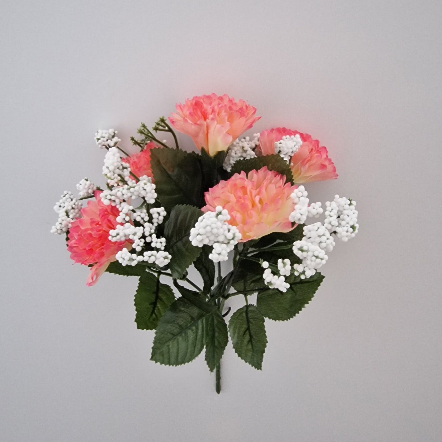 Mini Carnation Bush With Gyp 5 Head - Amor Flowers