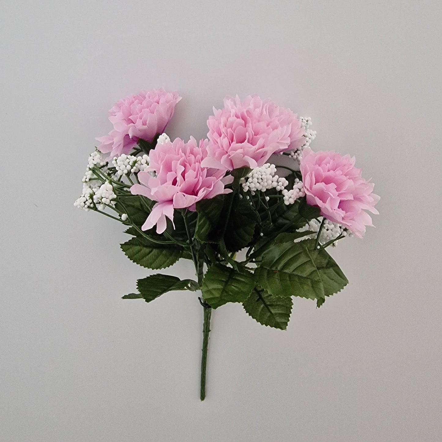 Mini Carnation Bush With Gyp 5 Head - Amor Flowers