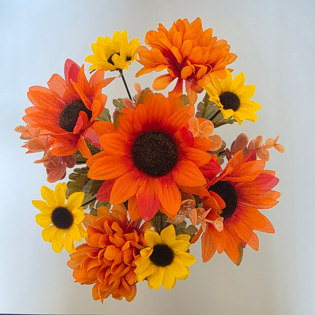 Autumn Memorial Pot - Orange and Yellow