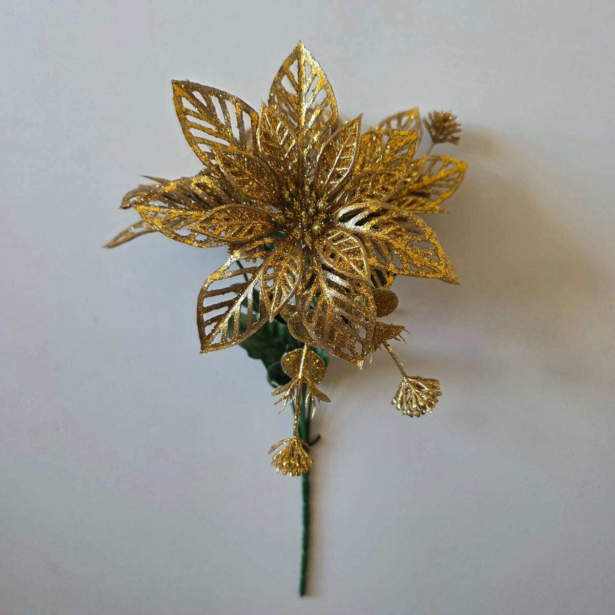 Artificial Poinsettia Christmas Flower Bunch – £2