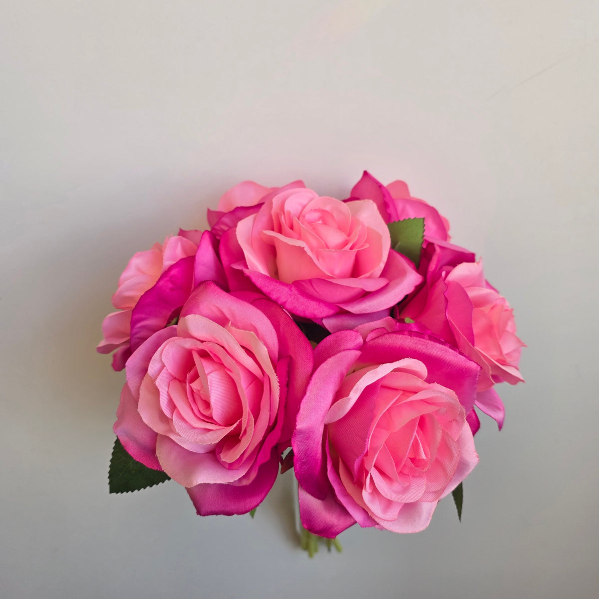 Artificial Rose Bundle – 7 Large Open Heads