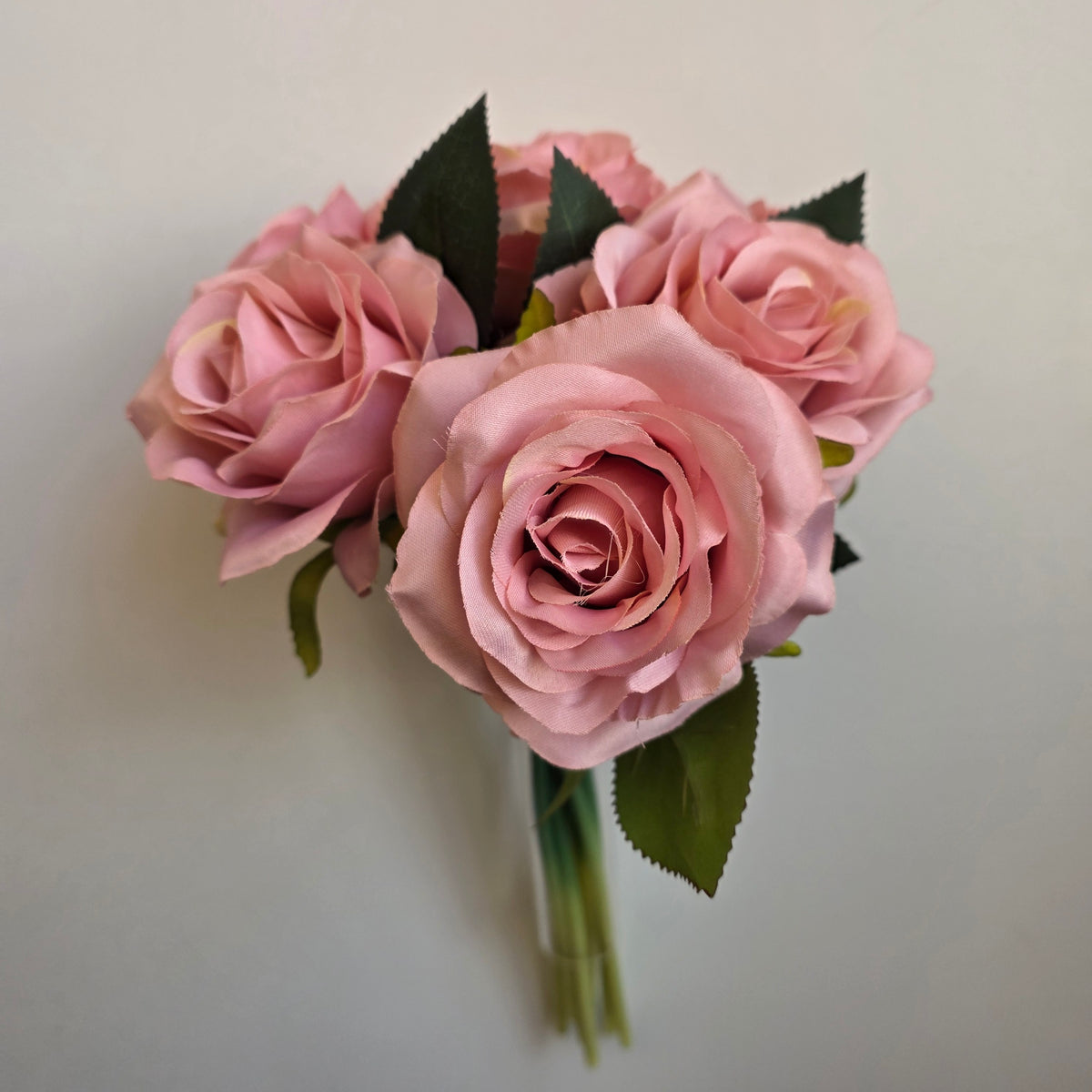 Artificial Rose Bundle – 7 Large Open Heads