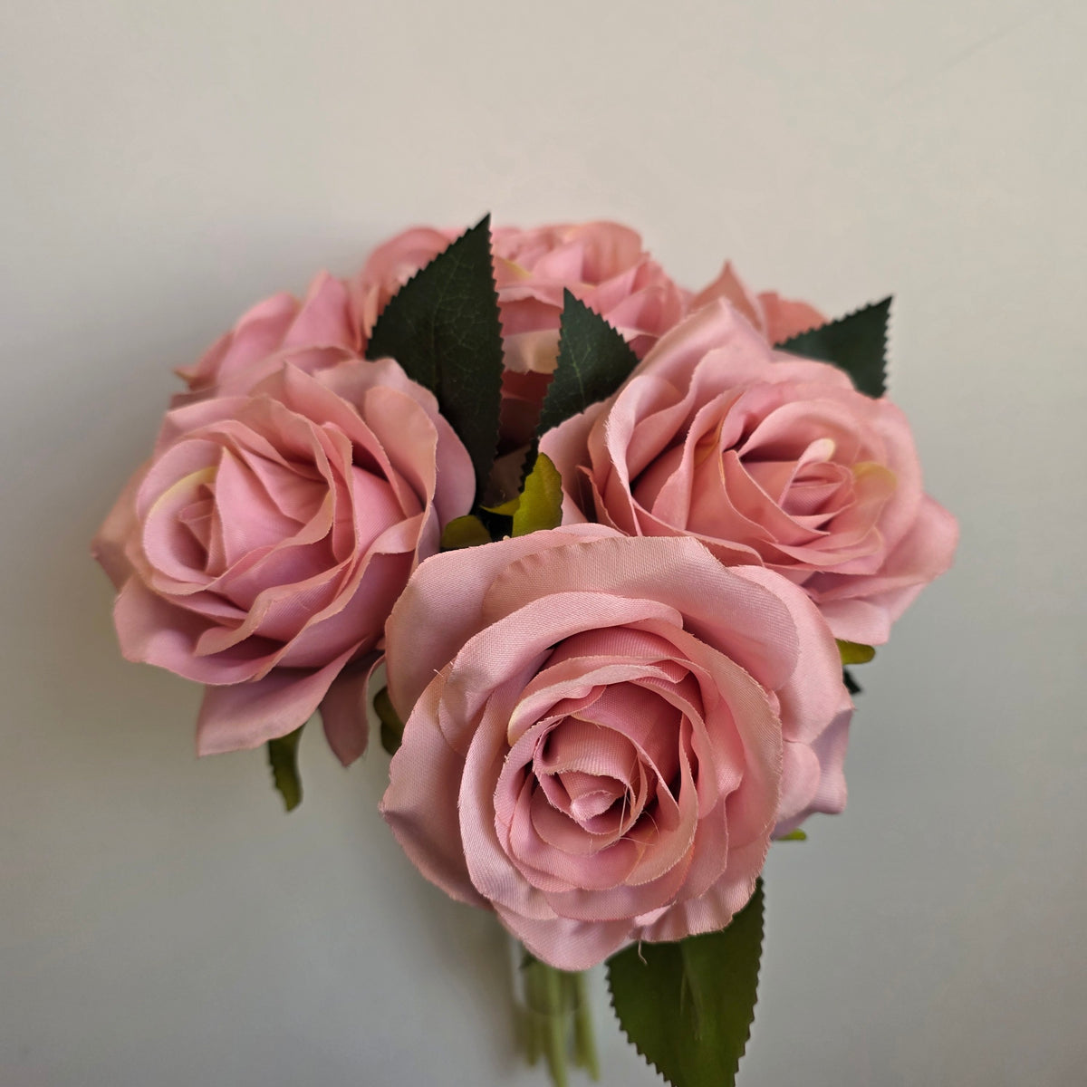 Artificial Rose Bundle – 7 Large Open Heads