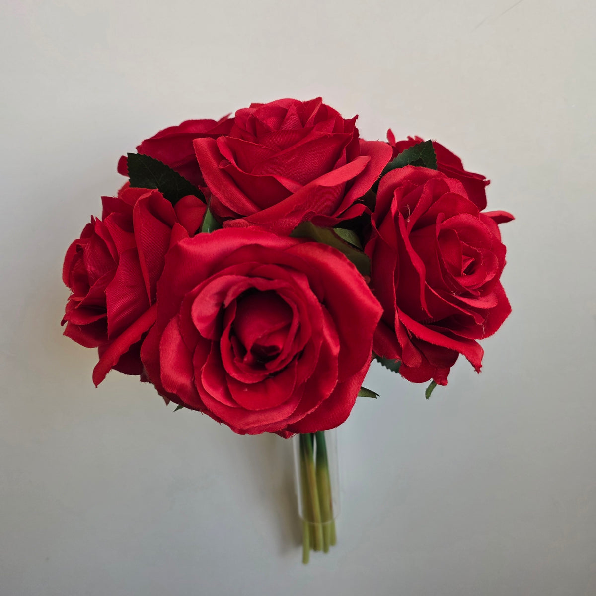 Artificial Rose Bundle – 7 Large Open Heads