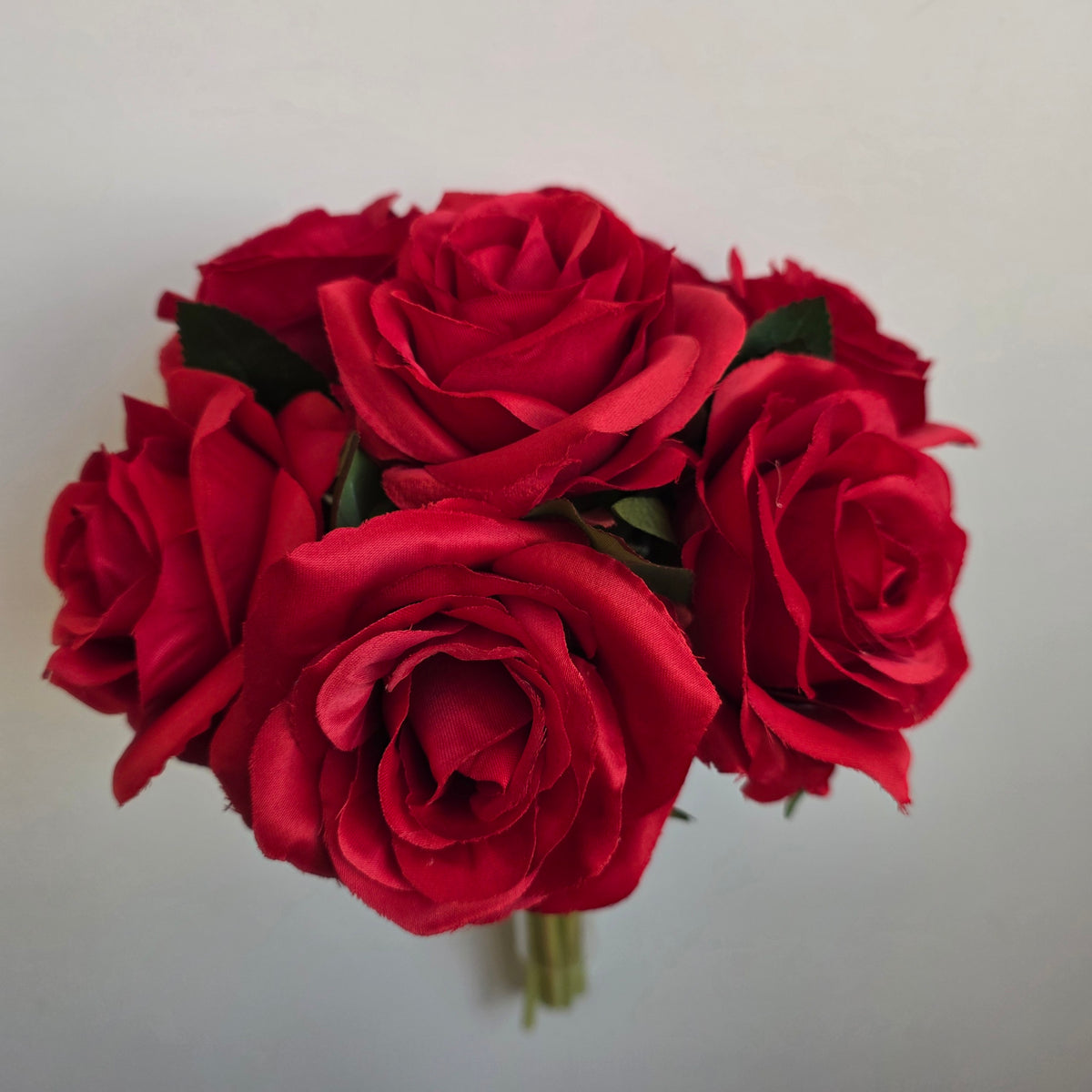Artificial Rose Bundle – 7 Large Open Heads