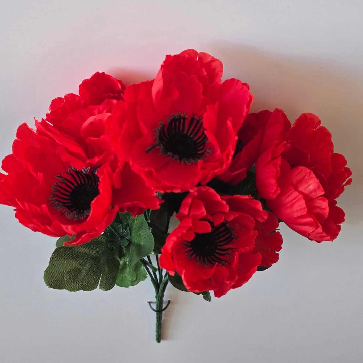 Artificial red poppy £2 bunch - product image 1