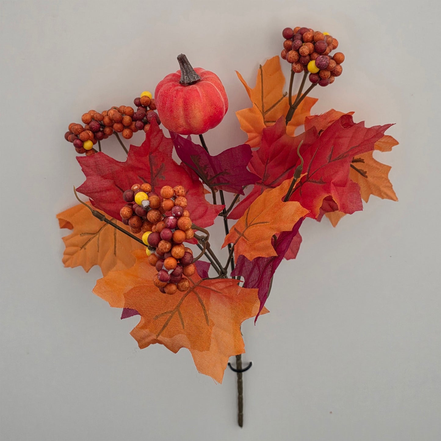 Autumn Maple And Pumpkin Bush