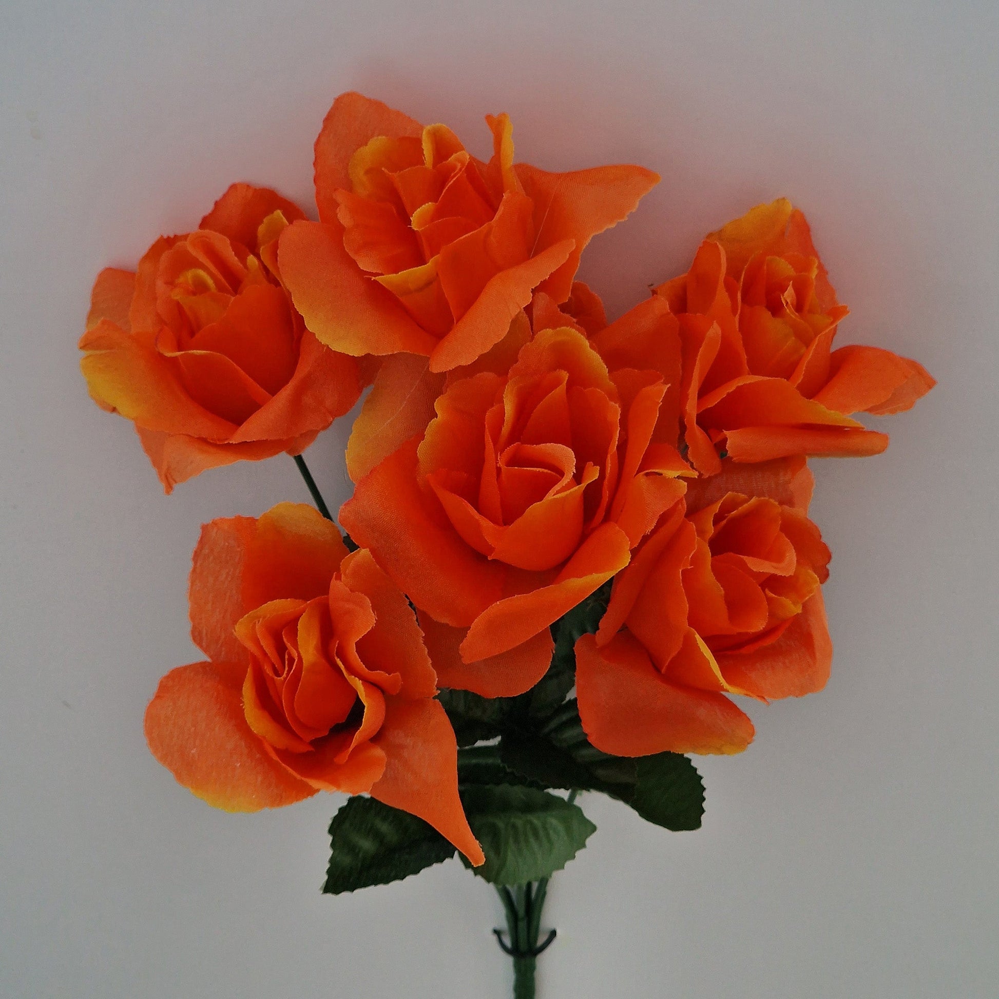 Artificial Carnival Rose Bush in 4 Colours - Amor Flowers