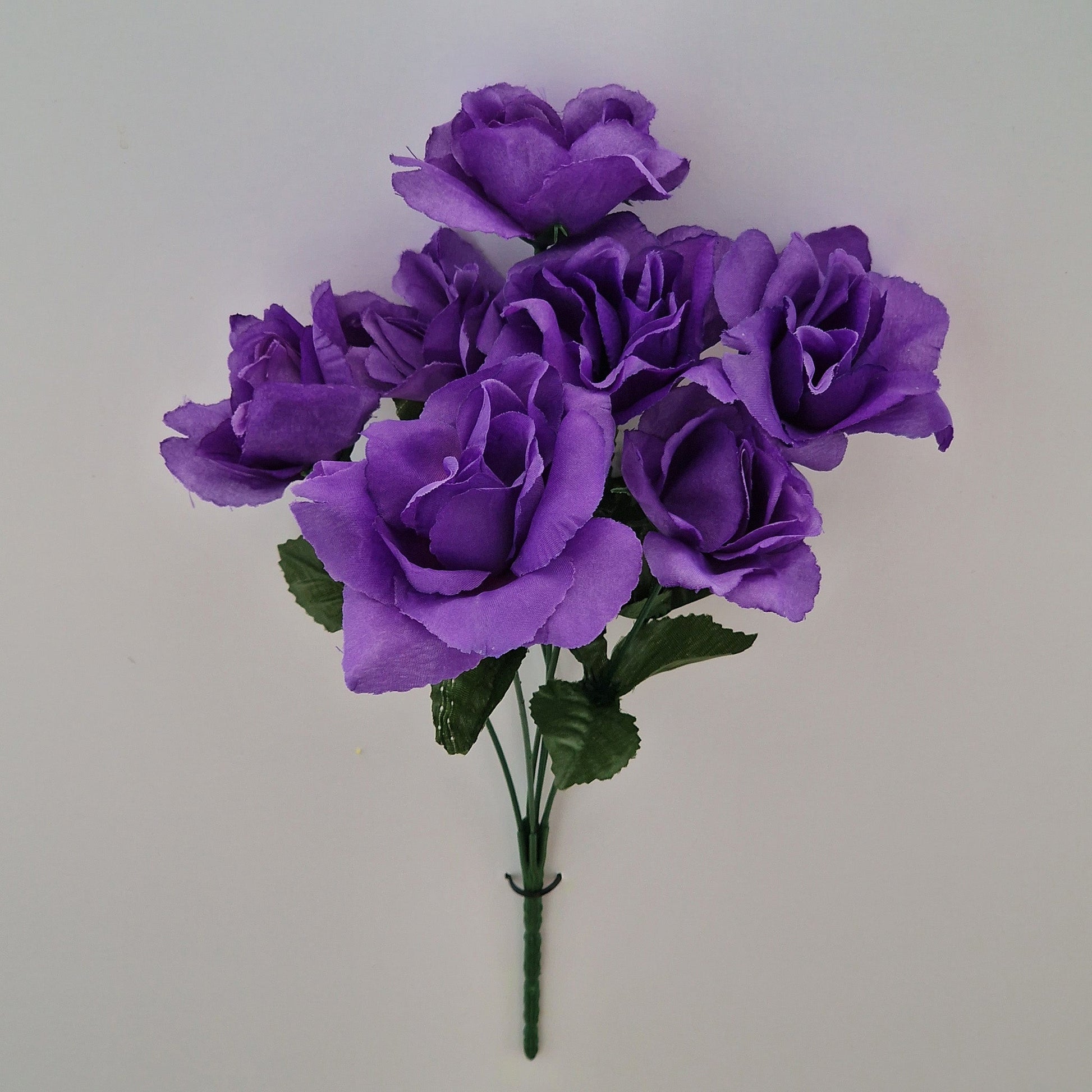 Artificial Carnival Rose Bush in 4 Colours - Amor Flowers