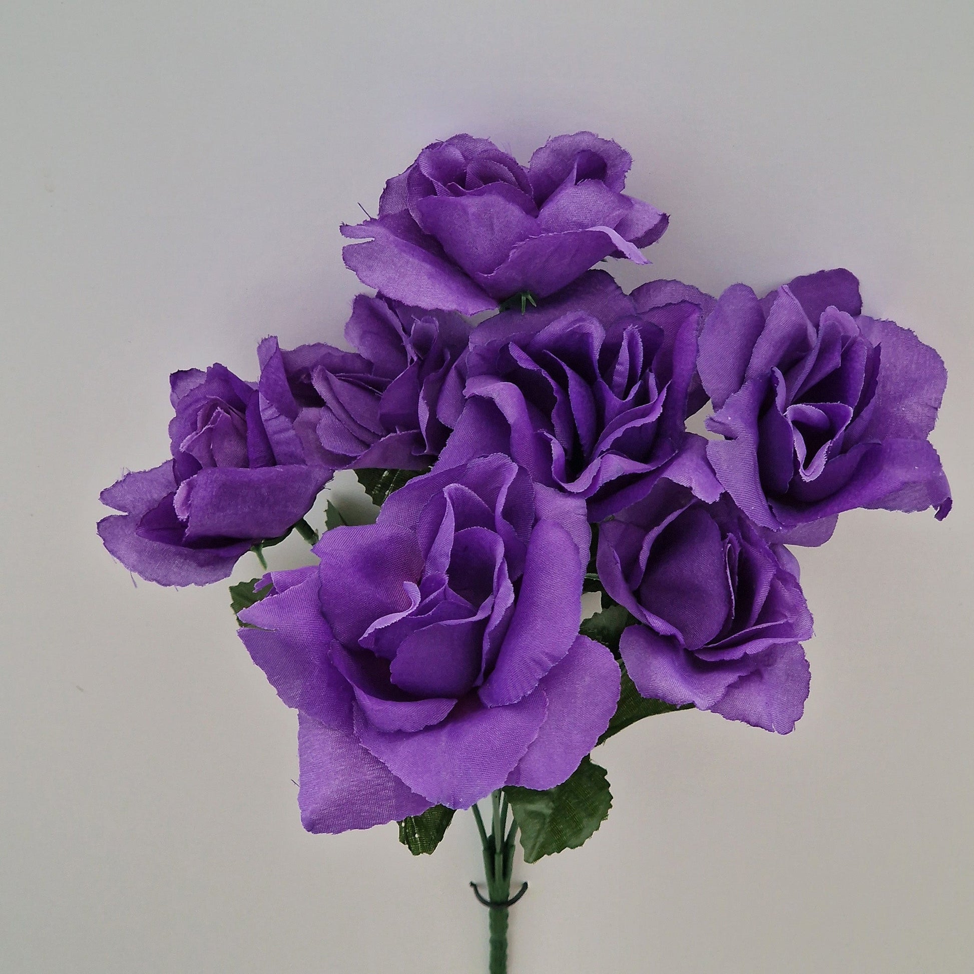 Artificial Carnival Rose Bush in 4 Colours - Amor Flowers
