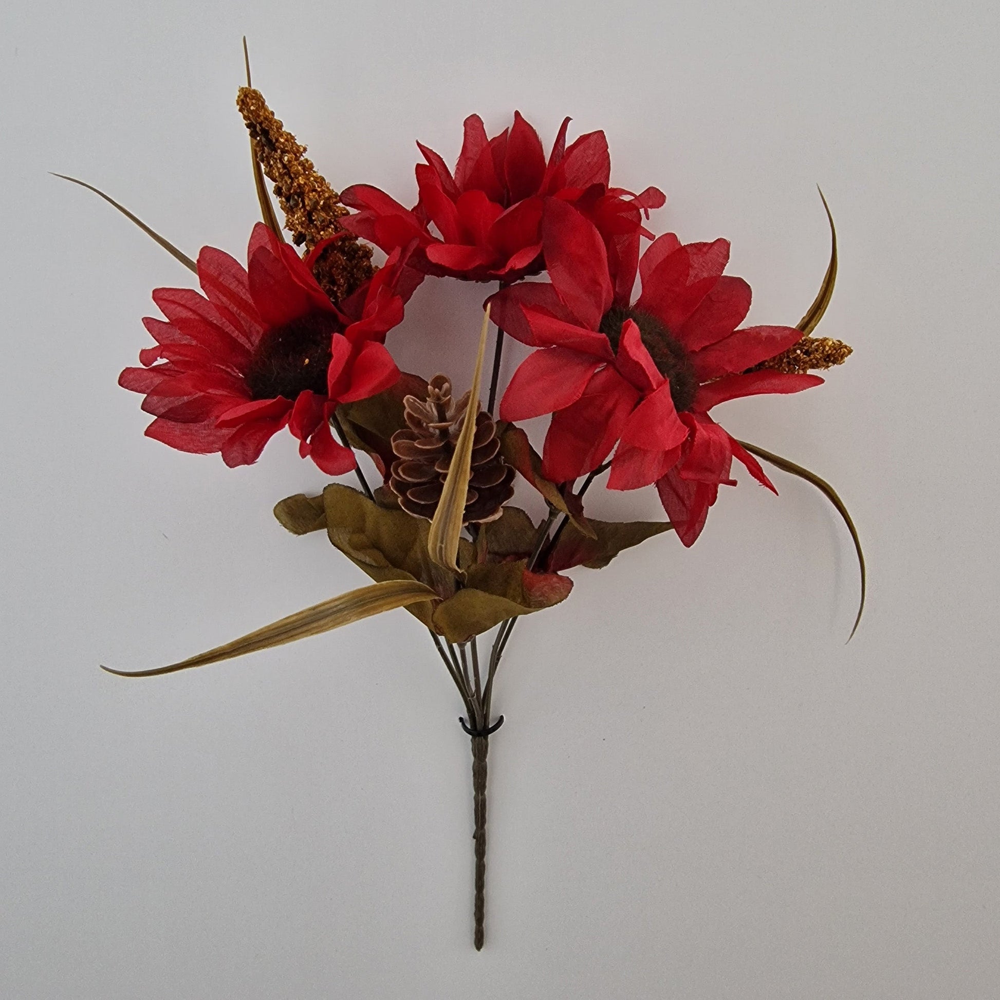 Autumn Sunflower And Foxtail Artificial Flowers In 3 Colours - Amor Flowers