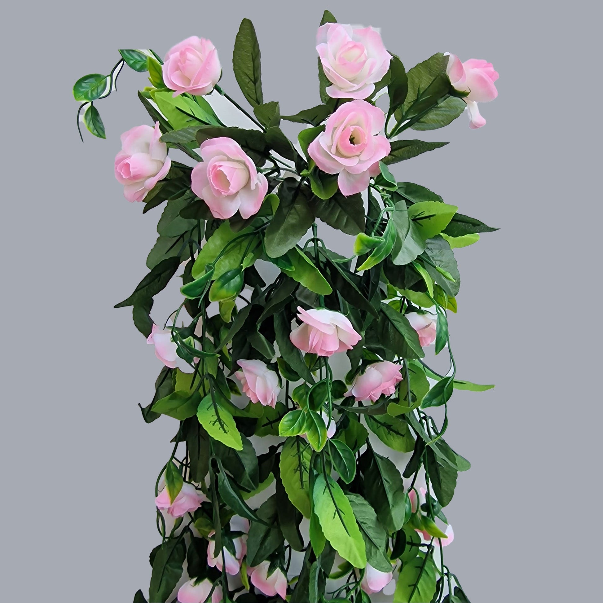 Beautiful Artificial Rose With Leaves -Pretty, Silk 80cm Trailing Rose - Amor Flowers