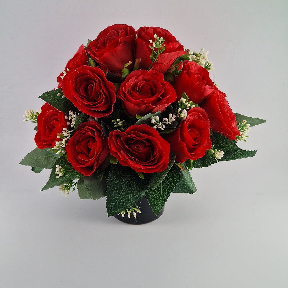 Memorial Pot With Luxury Artificial Flowers Amor Flowers