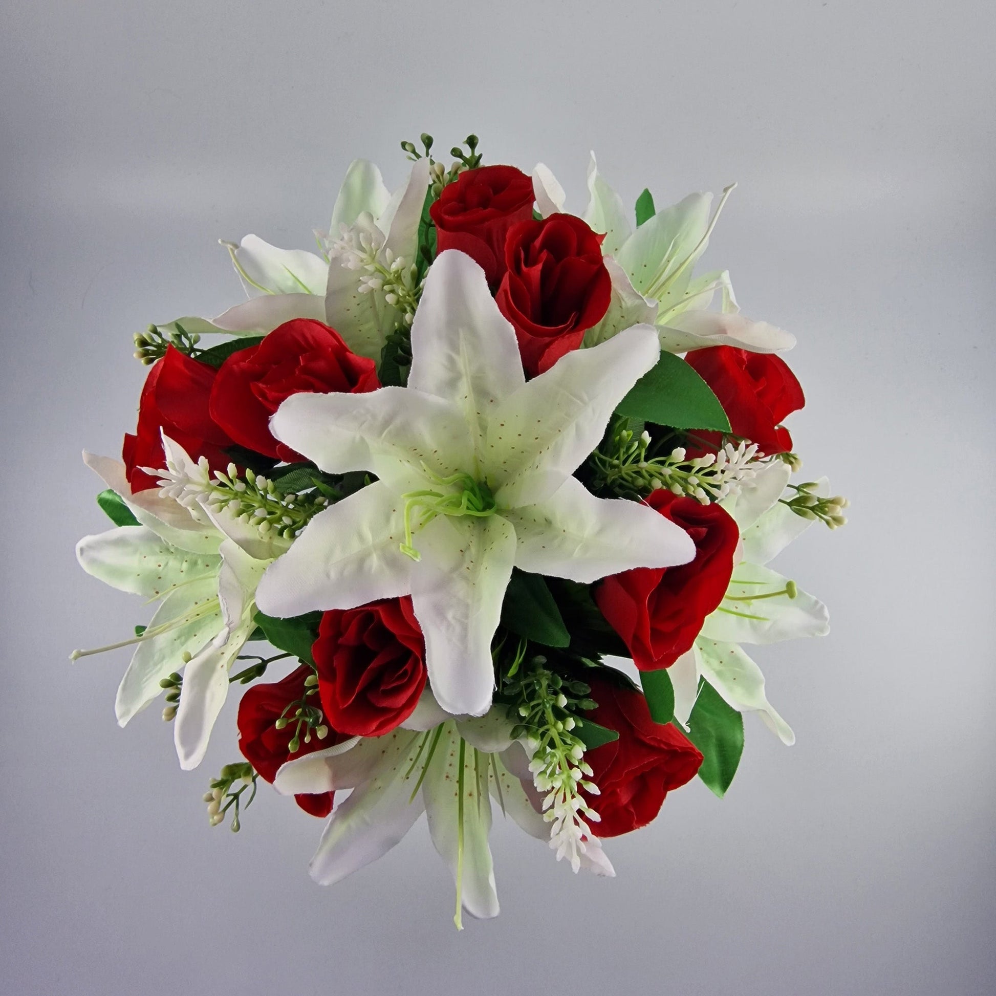 Large Rose and Lily Memorial Pot in 8 Different Colours - Amor Flowers