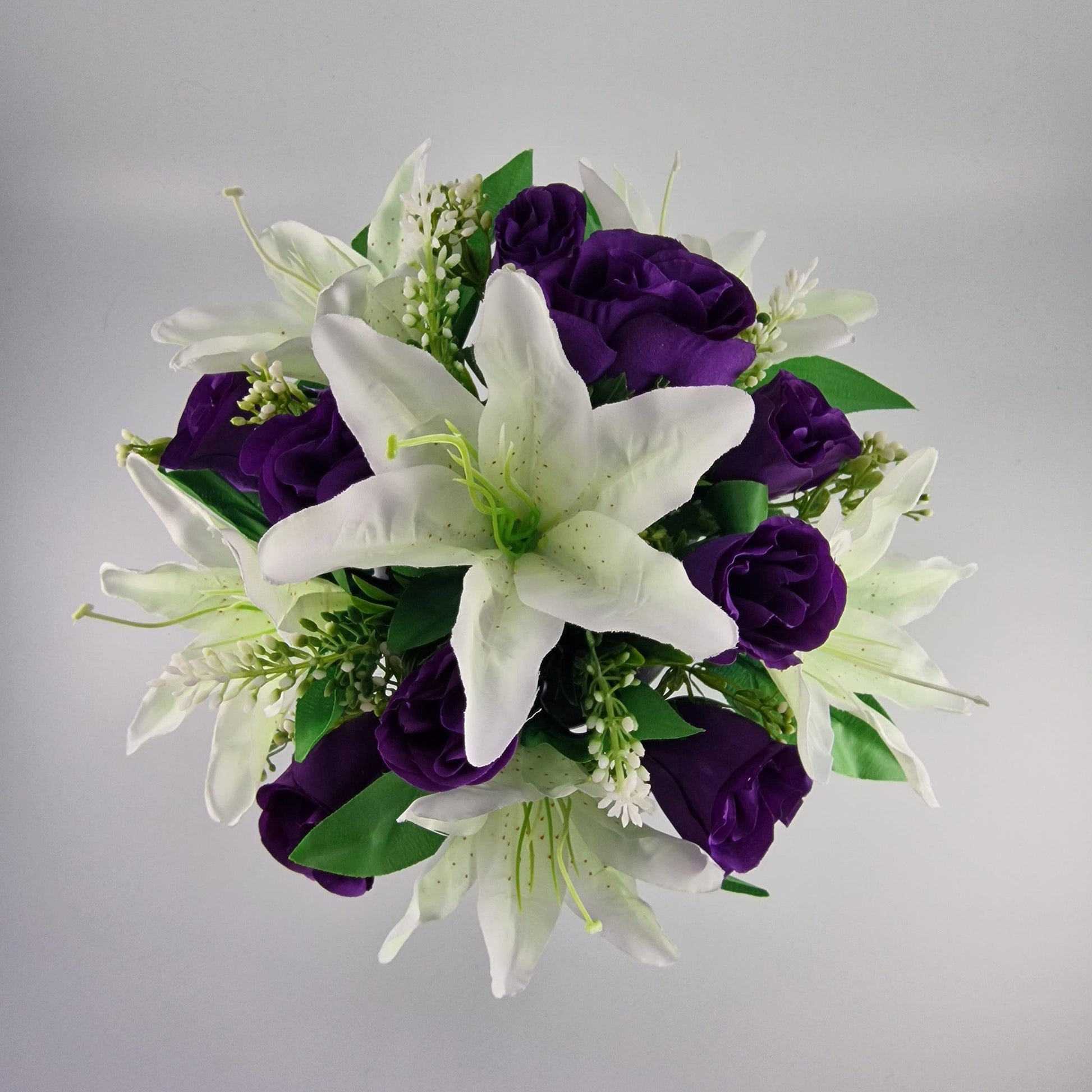 Large Rose and Lily Memorial Pot in 8 Different Colours - Amor Flowers