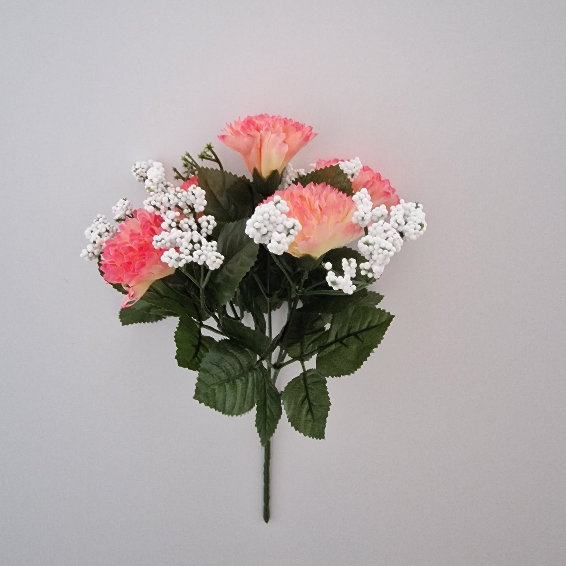 Mini Carnation Bush With Gyp 5 Head - Amor Flowers